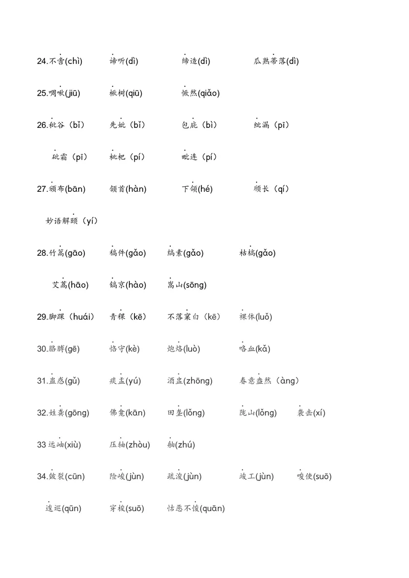 《专题01：字音（知识梳理）（2026年天津学业水平考试）（学生版）_专项复习_2026年-语文专项复习_112026年普高学考语文复习必备知识梳理（天津专用）》第8页预览