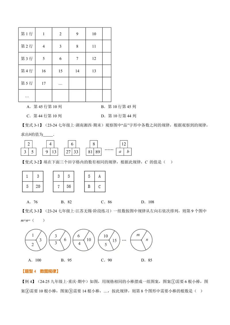 《专题02有理数中的规律(代数推理)问题(专项训练)(原卷版)_2026语数英7-9年级上《举一反三系列》多版本_2026《初中数学•举一反三系列》7上多版本_2026《初中数学•举一反三系列》7上(人教)》第3页预览