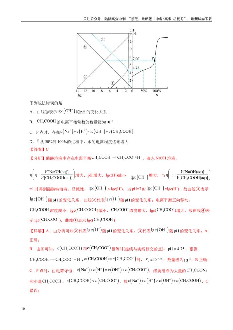 《信息必刷卷05（河南专用）（教师版）_05-化学-高考总复习_专项复习_2025年_2025年高考考前必刷题（多地区）化学_2025年高考化学考前必刷卷（河南专用）4套》第10页预览