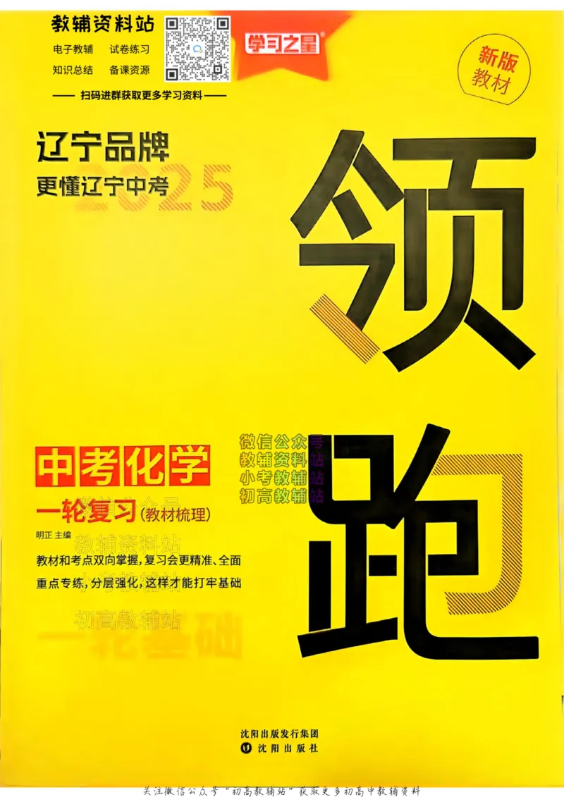 《2025领跑化学一轮（教材梳理）_小初高学习资料合集（每天更新）_学习之星领跑中考（辽宁）》第1页预览