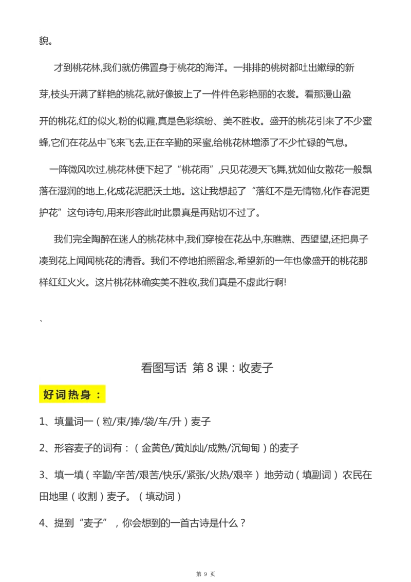 《二年级语文上册看图说话-解析_小学1-6年级全科全套_1-6年级全科上册_二年级_语文_语文二上看图写话专项》第9页预览