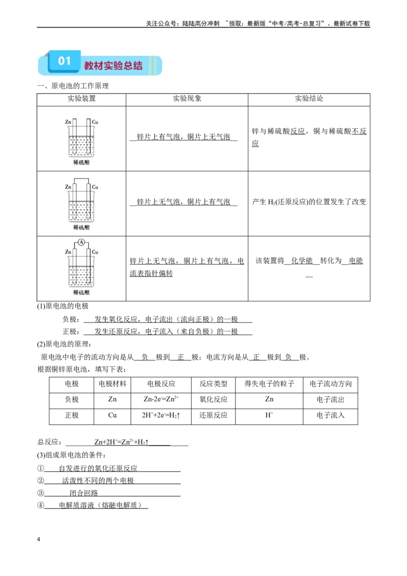 《专题08化学反应与能量（实验14~实验16）（学生版）_05-化学-高考总复习_专项复习_2025年_2025年高考化学教材实验及其延伸拓展》第4页预览