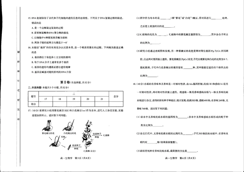 《山西省太原市2024-2025学年高一下学期期中考试生物PDF版含答案_2024-2027高一（7-7月题库）(1)_2025年05月试卷_0507山西省太原市2024-2025学年高一下学期期中考试》第3页预览