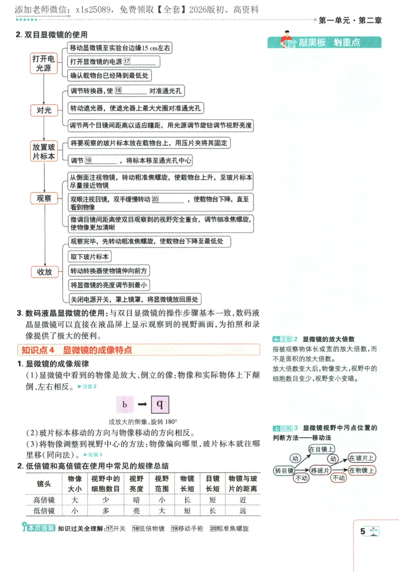 《2026版《初中必刷题》生物RJ7上狂K重点_2026版初中《必刷题》7-9年级上册（全科）（多版本合集）_2026版初中《必刷题》7年级上册（7科全）（多版本合集）》第9页预览