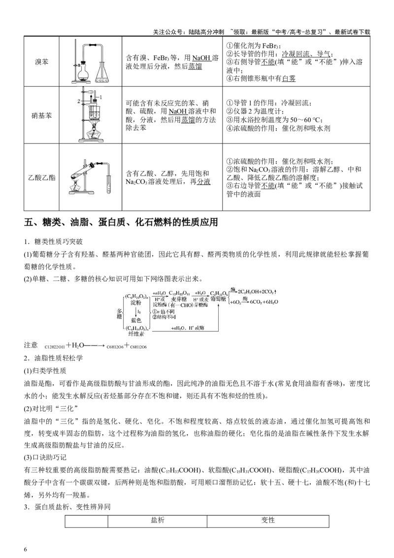 《专题八有机化学基础（选择题）（教师版）_05-化学-高考总复习_二轮复习_2024年_2024年高考化学二轮专题复习讲义（新高考通用）_资料_1-资料》第6页预览