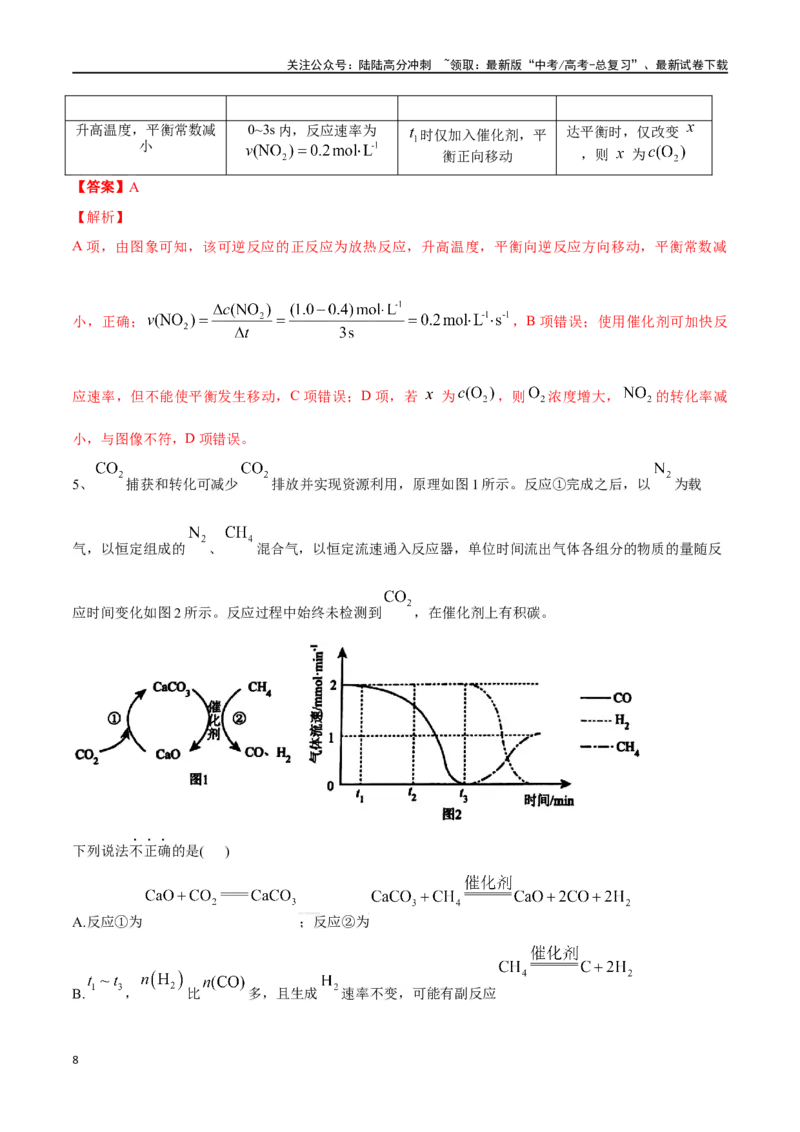 《专题二十六化学反应速率及影响因素-（解析版）_05-化学-高考总复习_一轮复习_2024年_2023-2024学年解密高考化学大一轮复习精讲精练（配套新教材2019）_资料》第8页预览