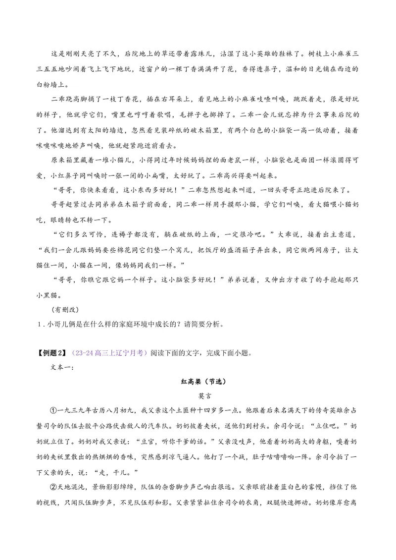 《专题02小说阅读之环境（讲义）（全国通用）（学生版）(1)_二轮复习_2026年-语文二轮复习_22026年高考语文二轮复习现代文阅读（全国通用）》第5页预览