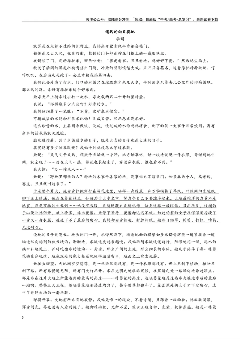 《专题05散文阅读+文言文阅读+作文必刷题（原卷版）_二轮复习_2025年_2025年高考语文二轮热点题型归纳与变式演练（新高考通用）_题型必刷》第5页预览