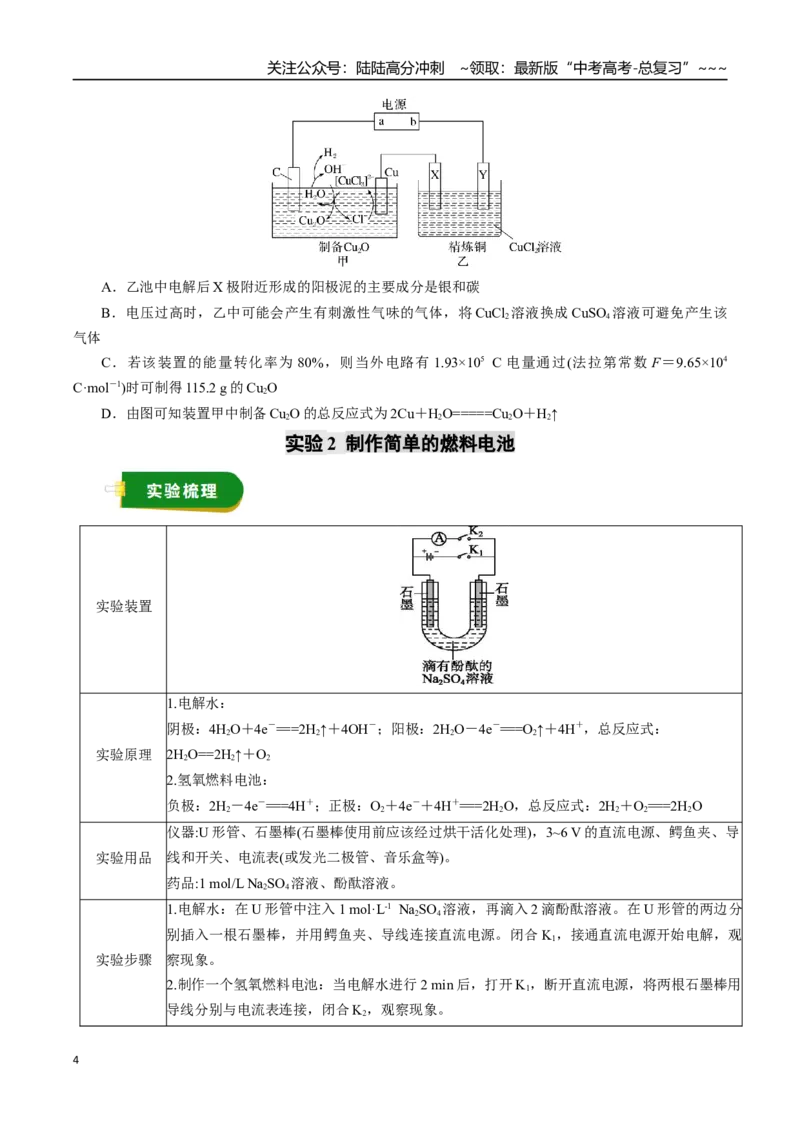《专题08化学反应与能量（二）（学生版）_05-化学-高考总复习_一轮复习_2026年-化学高考一轮复习_2026年高考化学一轮复习讲义+练习+课件（新教材新高考）-G55_2026版》第4页预览