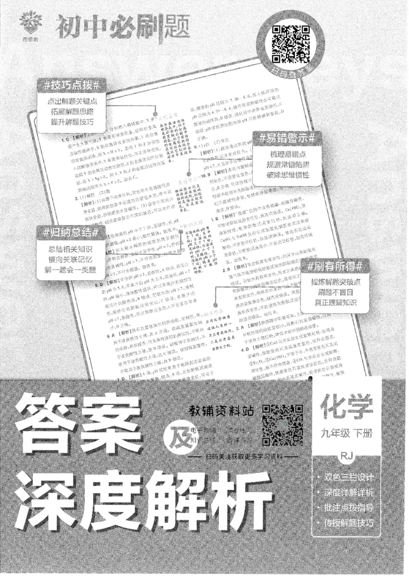 《初中必刷题九年级下册化学人教版答案及深度解析_2、2025初中必刷题合集_初中必刷题23+24+25上册_25初中必刷_可信网络等多个文件_初中必刷题_历年必刷题和24上册_2022版》第1页预览