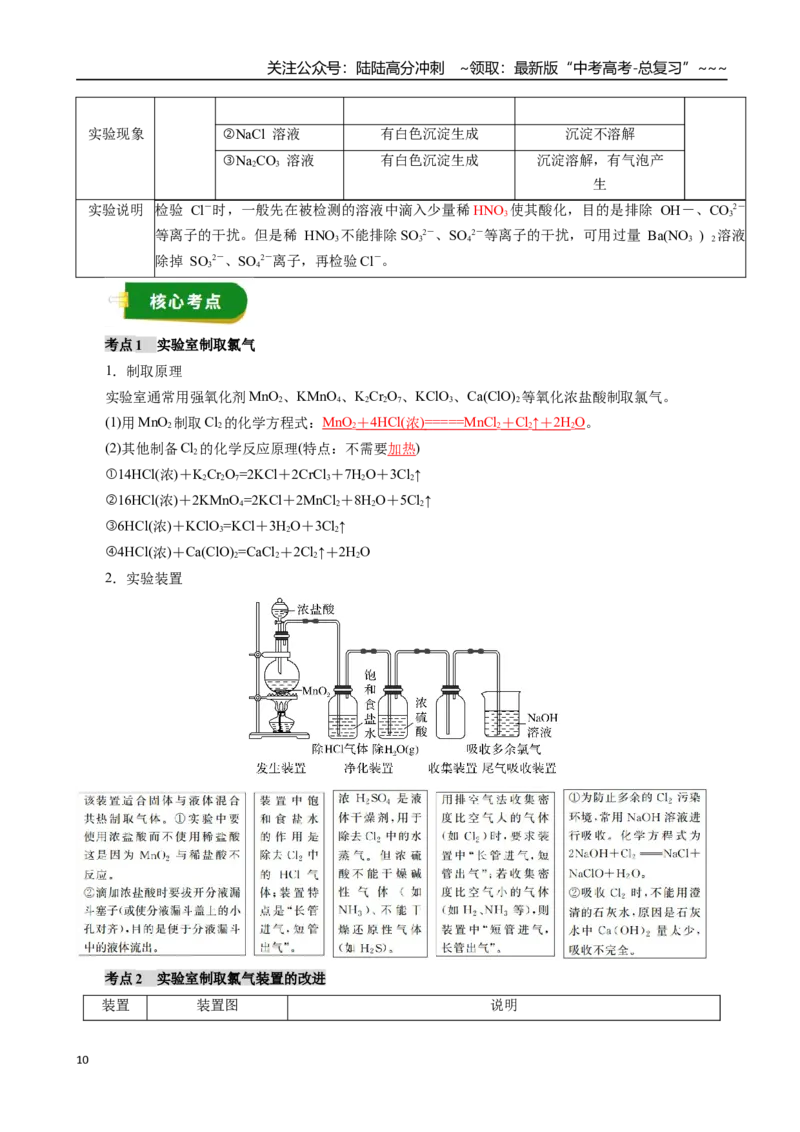 《专题04非金属及其化合物（一）（教师版）_05-化学-高考总复习_一轮复习_2026年-化学高考一轮复习_2026年高考化学一轮复习讲义+练习+课件（新教材新高考）-G55_2026版》第10页预览