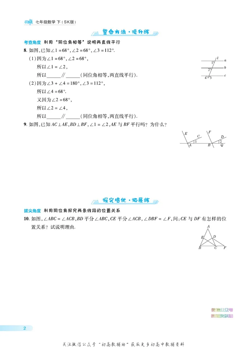 《典中点七年级下册数学苏科版_初中7-9年级上下册《典中点》》第8页预览
