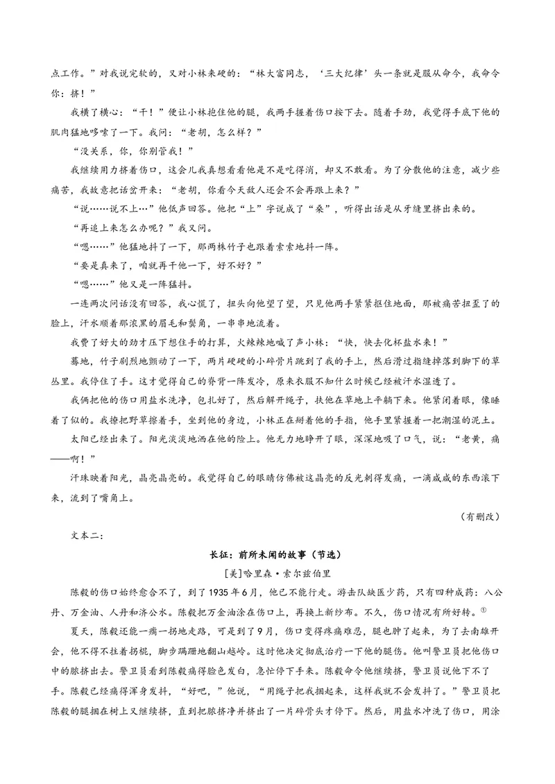 《专题02小说文本互证比较题（复习讲义）（教师版）_二轮复习_2026年-语文二轮复习_2026年高考语文二轮复习课件+讲义+练习（新高考通用）-G92_2026版》第8页预览