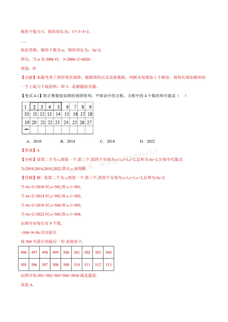 《专题03整式中的数式规律(专项训练)(解析版)_2026语数英7-9年级上《举一反三系列》多版本_2026《初中数学•举一反三系列》7上多版本_2026《初中数学•举一反三系列》7上(湘教)》第8页预览