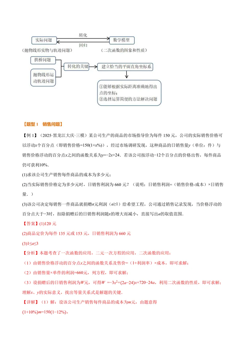 《专题21.5二次函数的应用(讲义)(解析版)_2026语数英7-9年级上《举一反三系列》多版本_2026《初中数学•举一反三系列》9上多版本_2026《初中数学•举一反三系列》9上(沪科)》第2页预览
