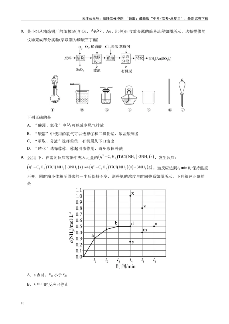 《信息必刷卷03（江西专用）（学生版）_05-化学-高考总复习_专项复习_2025年_2025年高考考前必刷题（多地区）化学_2025年高考化学考前必刷卷（江西专用）5套》第4页预览