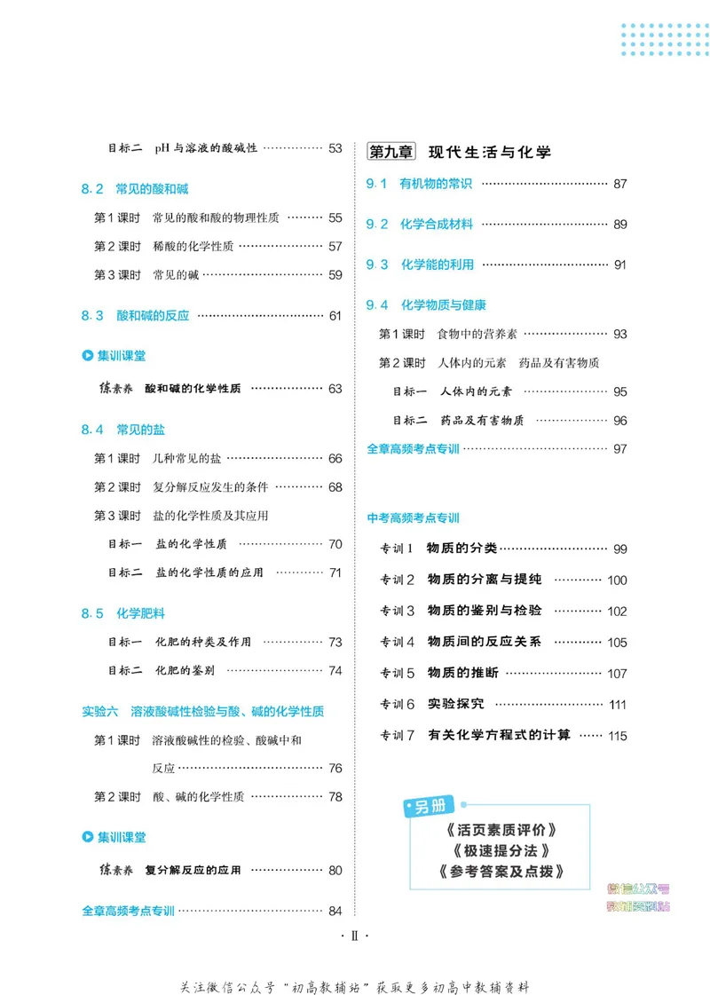 《典中点九年级下册化学科学版_初中7-9年级上下册《典中点》》第6页预览