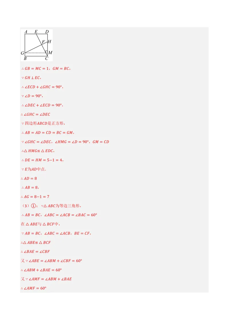 《专题04正方形中的模型、长度关系、路径问题(专项训练)(解析版)_2026语数英7-9年级上《举一反三系列》多版本_2026《初中数学•举一反三系列》9上多版本》第5页预览