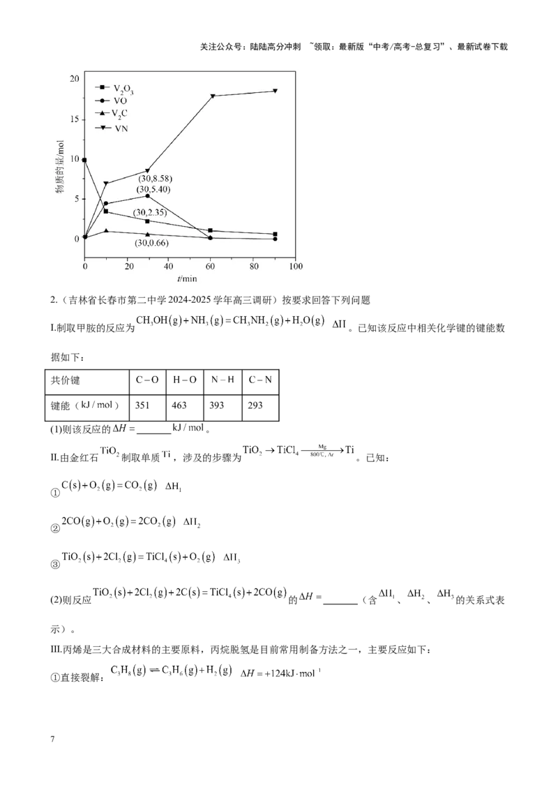 《重难点14化学反应原理综合题（原卷版）_05-化学-高考总复习_专项复习_2025年_2025年高考化学重难点讲义专练（新高考通用）》第7页预览