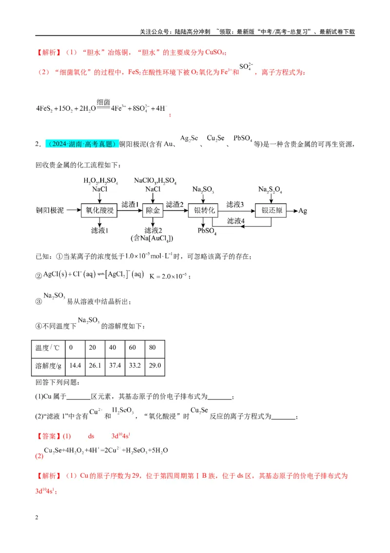 《（能力版）微专题09新情景条件下氧化还原反应方程式的书写-（教师版）(全国版)_05-化学-高考总复习_一轮复习_2024年_2024高考化学一轮复习考点微专题考情分析经_资料_2025版》第2页预览