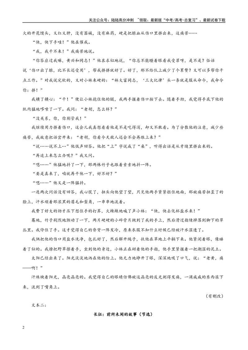 《专题08文学类文本阅读之赏析作品的人物形象-（全国通用）（解析版）_专项复习_2024年_2024年高考语文真题题源解密名校模拟题必备知识全国通用_资料》第2页预览
