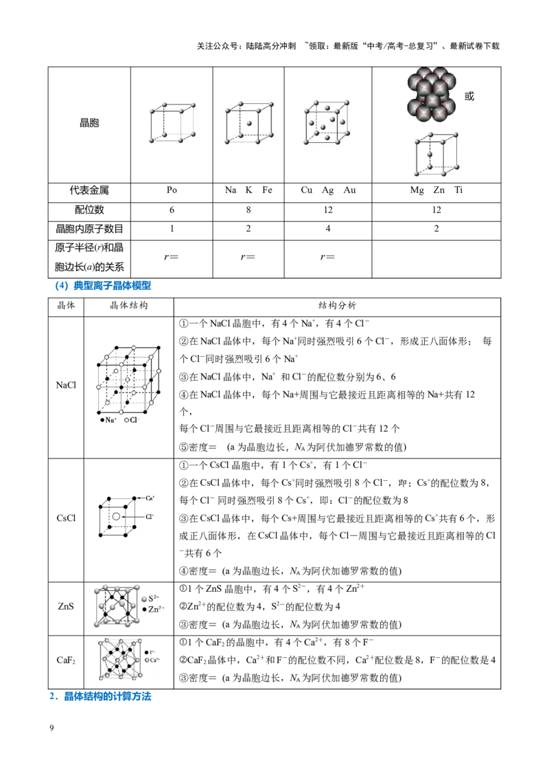 《重难点08原子、分子、晶体结构与性质（解析版）_05-化学-高考总复习_专项复习_2025年_2025年高考化学重难点讲义专练（黑吉辽蒙专用）》第9页预览
