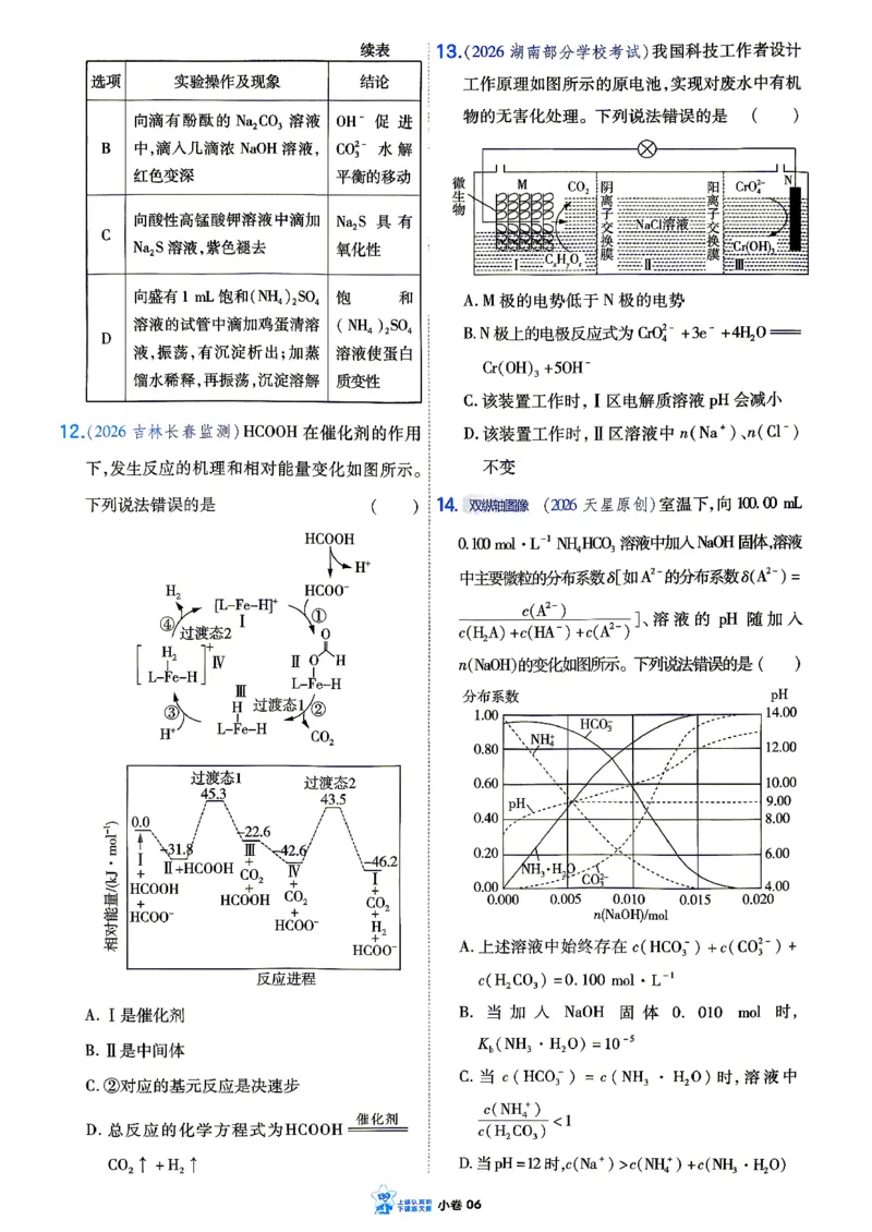 《化学_小卷加练_小初高学习资料合集（每天更新）_2027版《天星高考小题狂练》_5-化学小题狂练27版》第9页预览