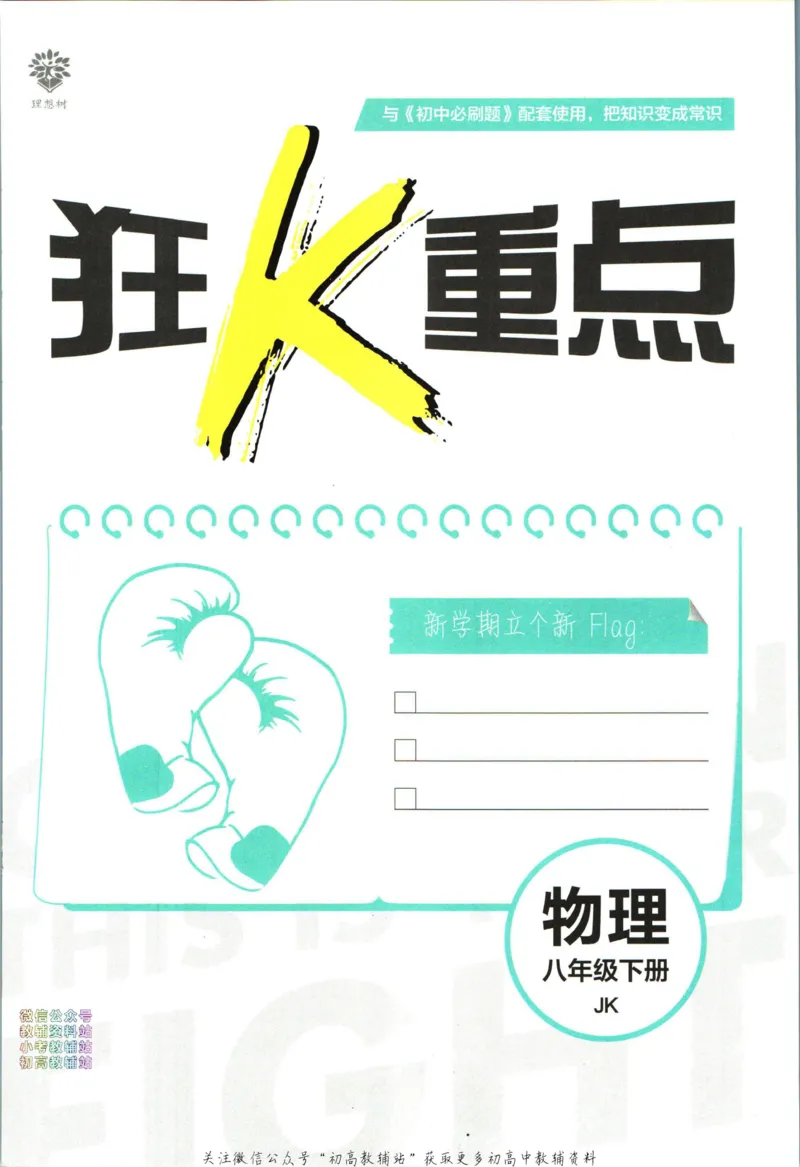 《初中必刷题八年级下册物理教科版狂k重点_2、2025初中必刷题合集_初中必刷题23+24+25上册_2023版》第3页预览