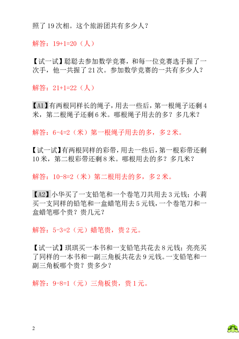 《第11讲小兔吃萝卜-教师版_小学1-6年级全科全套_2024更新专题_小学奥数专题资料_7、精品课程合集_小学奥数举一反三_1一年级奥数《举一反三》_1一年级奥数（23讲）《举一反三》》第2页预览