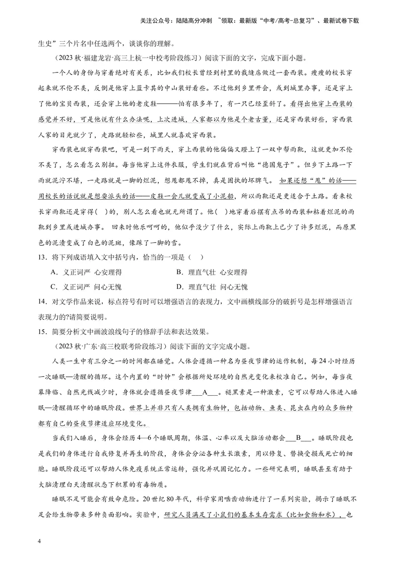 《专题06语用综合题20题（全国百强校预测）（新课标Ⅰ卷区专用）-（原卷版）_一轮复习_2025年_2025年新高考语文一轮复习题型专练习题试卷强化训练题_新高考（课标）Ⅰ卷地区》第4页预览