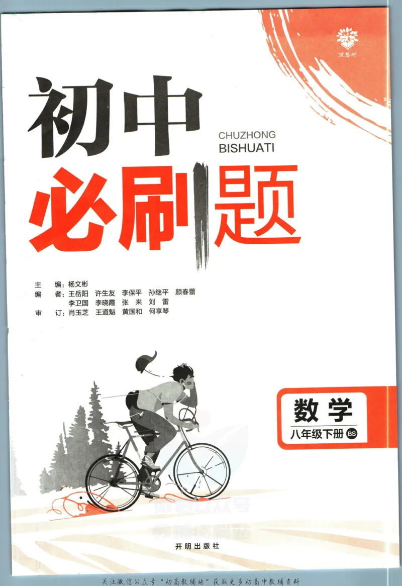 《初中必刷题八年级下册数学北师版_2、2025初中必刷题合集_初中必刷题23+24+25上册_2023版》第3页预览