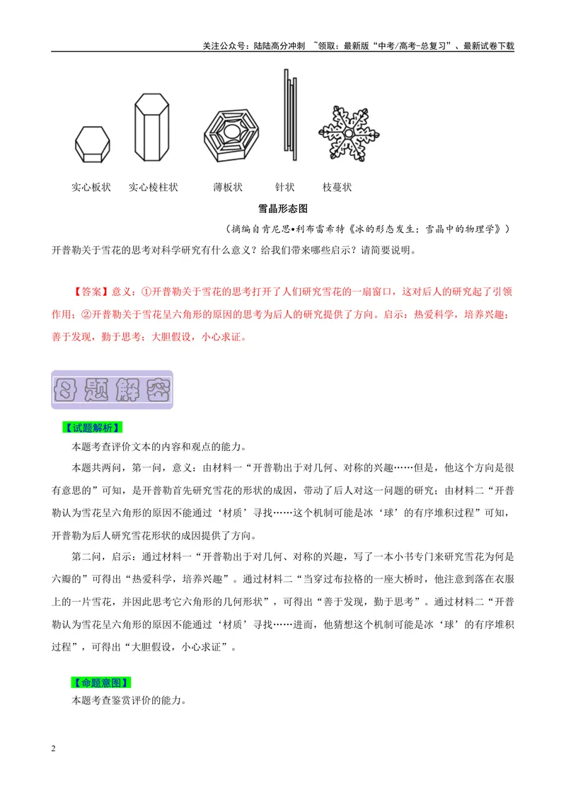 《专题06实用类文本阅读之鉴赏评价、比较异同-（全国通用）（原卷版）_专项复习_2024年_2024年高考语文真题题源解密名校模拟题必备知识全国通用_资料》第2页预览
