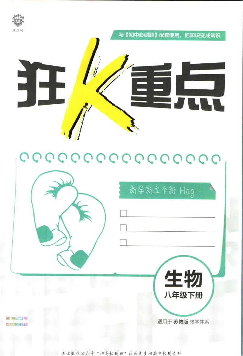 《初中必刷题八年级下册生物苏教版狂K重点_2、2025初中必刷题合集_初中必刷题23+24+25上册_2023版》第3页预览