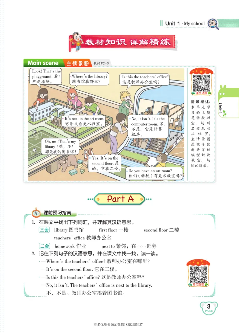 《点拨全解人教pep版英语4年级下册_小学1-6年级全科全套_1-6年级全科下册_四年级_四年级下英语_英语四下人教PEP版》第7页预览