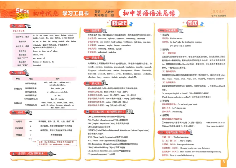 《2027《初中53同步试卷》英语9全_小初高学习资料合集（每天更新）_2026秋《53初中试卷》2027版九年级上册(1)_2027版初中《53初中试卷》9年级全册（英语）》第4页预览