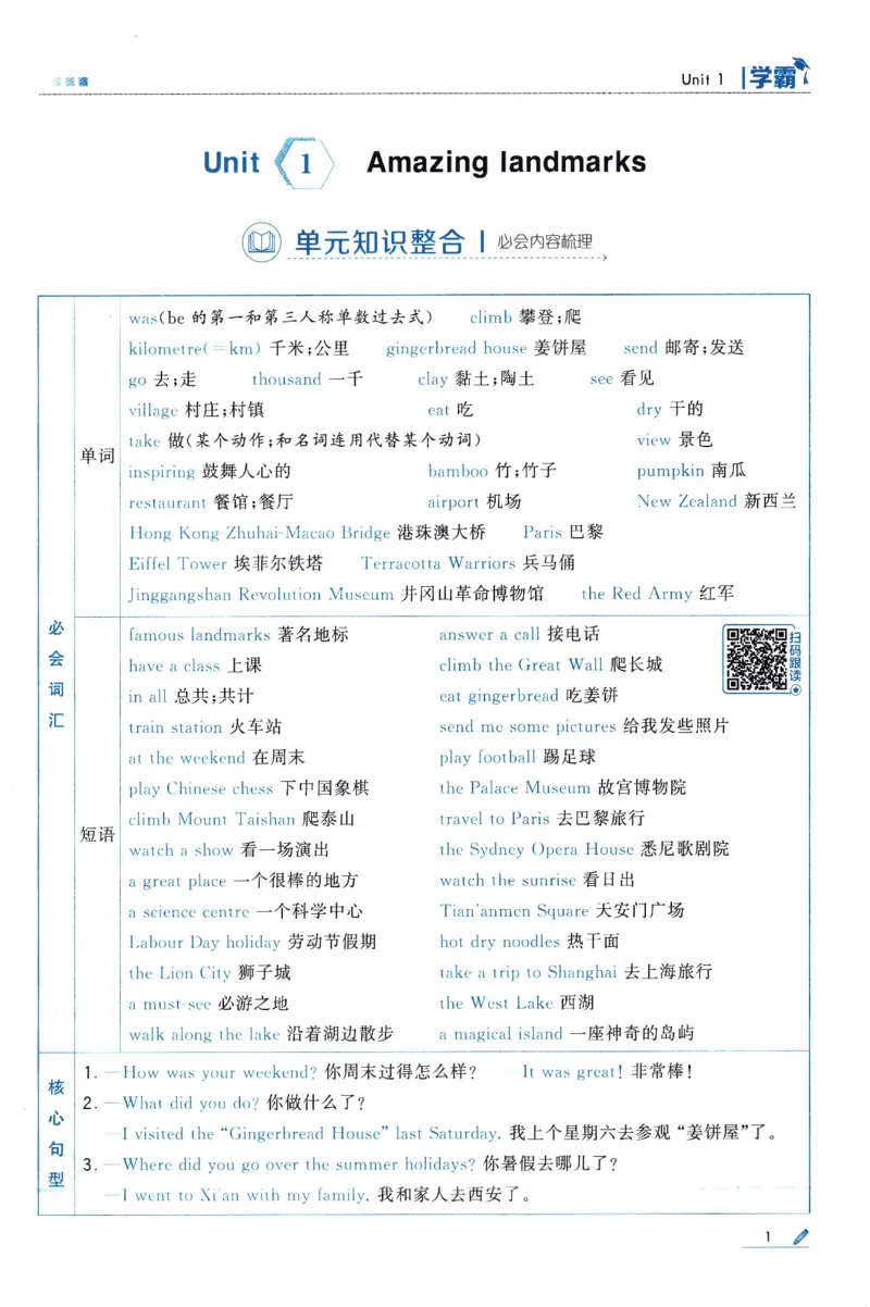《26秋《五星学霸》人教PEP英语6上_小初高学习资料合集（每天更新）_2026秋《5星学霸》1-6年级上册全科_26秋6上英语《五星学霸》（人教版）》第9页预览