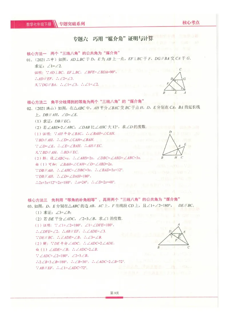 《核心考点-初中数学7年级下册教师版_初中全科目同步习题+精品试卷(7-9年级)(1)_25秋初中数学《同步习题+精品试卷》_初中数学人教版试卷_初中数学人教版7-9年级上册_《核心考点》》第9页预览