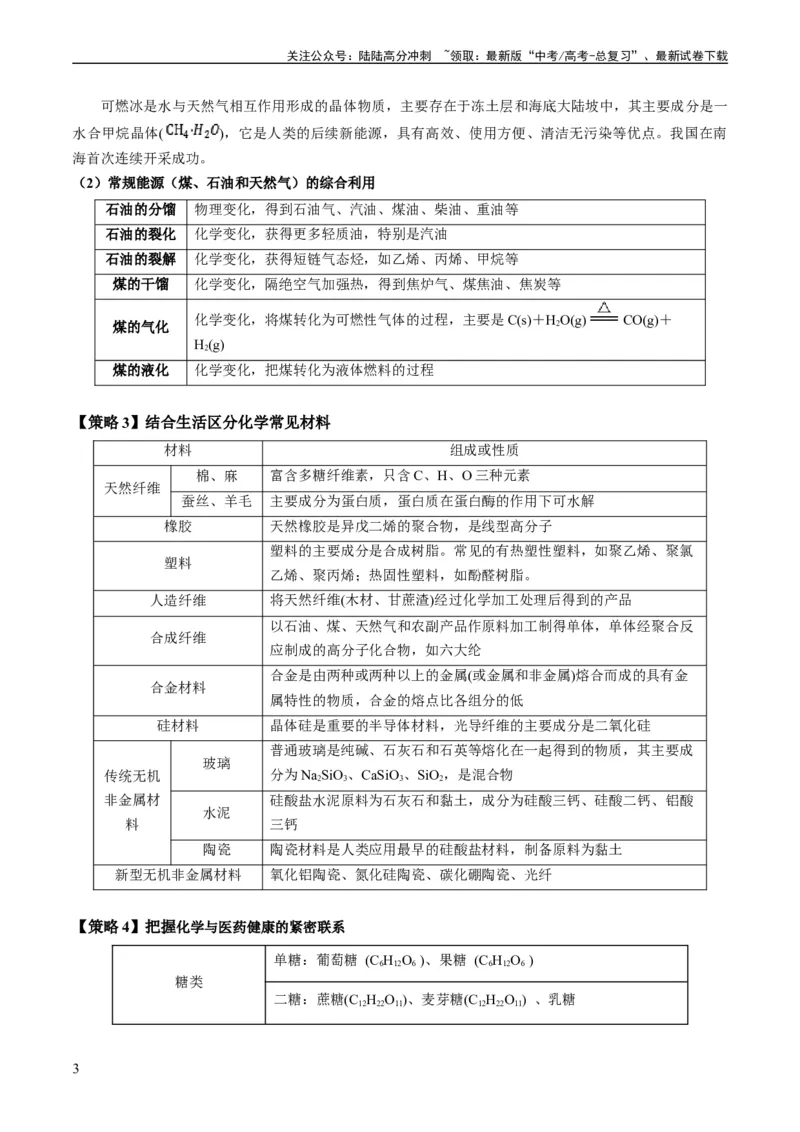 《重难点01化学与STSE、化学与传统文化-（学生版）_05-化学-高考总复习_专项复习_2024年_2024年高考化学热点·重点·难点专练（新高考专用）》第3页预览