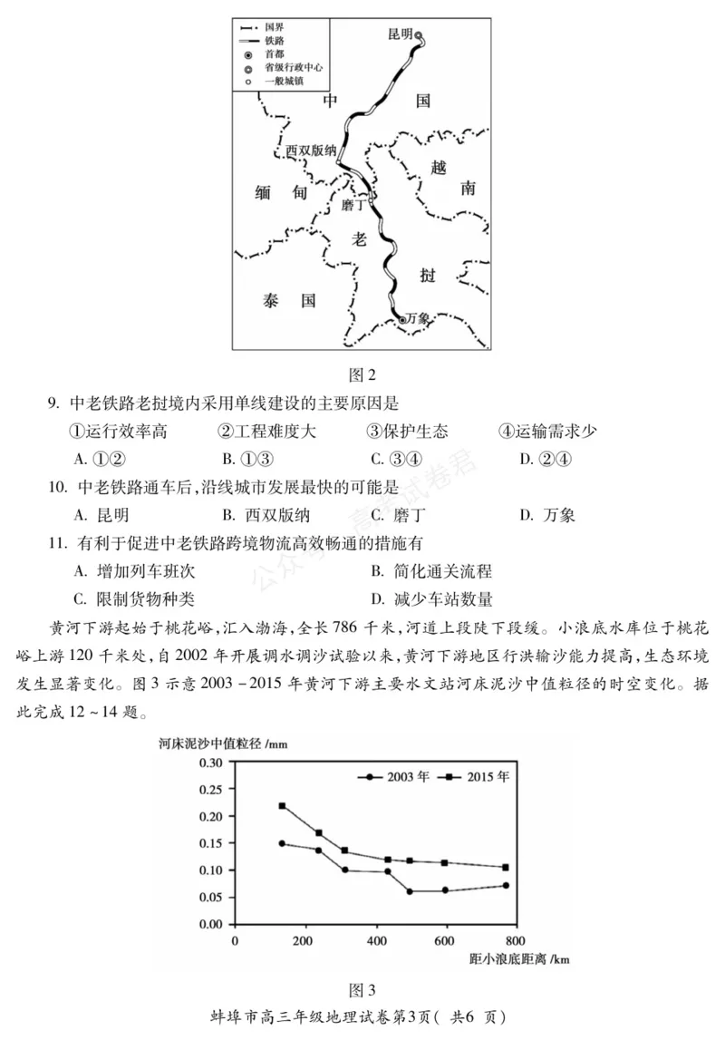 《地理安徽省蚌埠市2025-2026学年高三上学期调研性监测_副本_小初高学习资料合集（每天更新）_安徽调研监测2026届安徽省蚌埠市高三上学期调研性监测全科》第3页预览