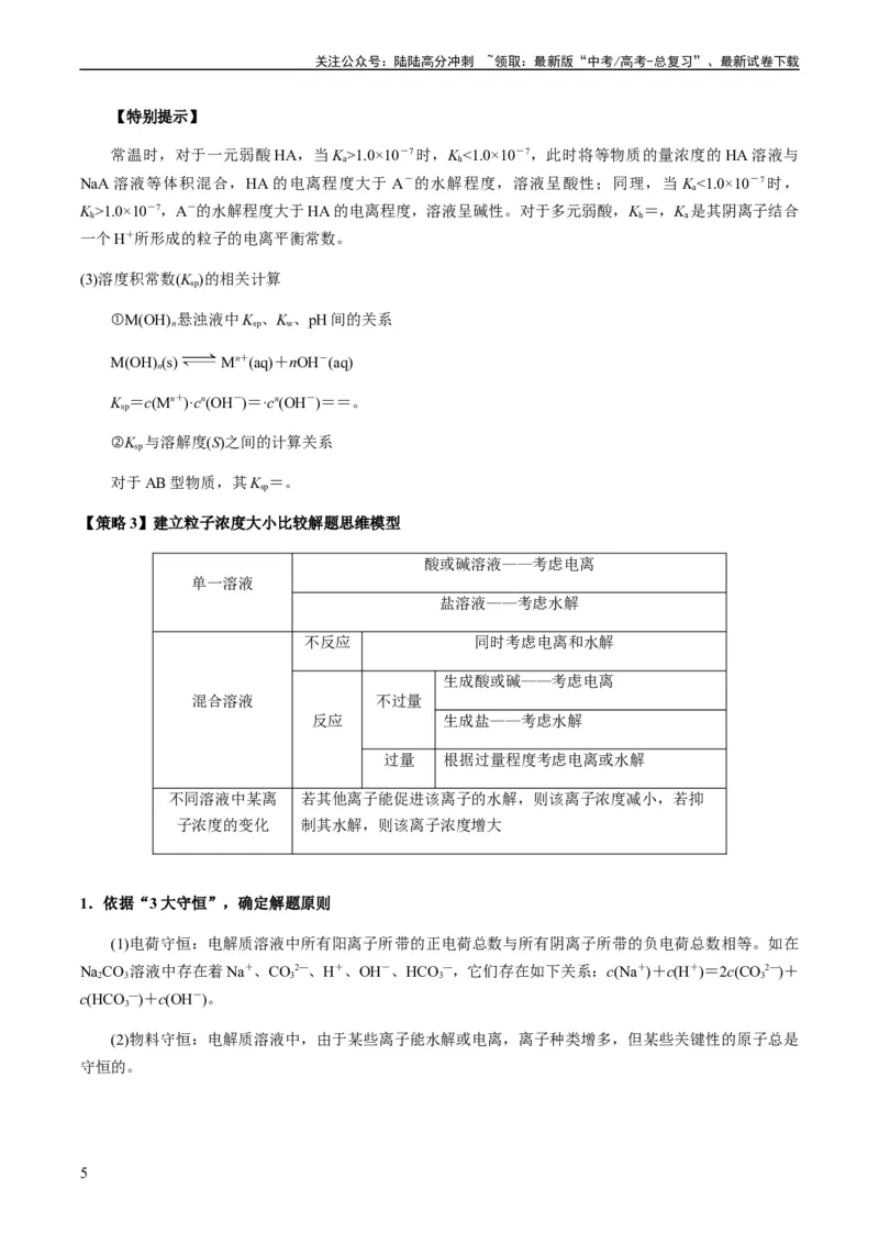 《重难点12电解质溶液图像分析-（学生版）_05-化学-高考总复习_专项复习_2024年_2024年高考化学热点·重点·难点专练（新高考专用）》第5页预览