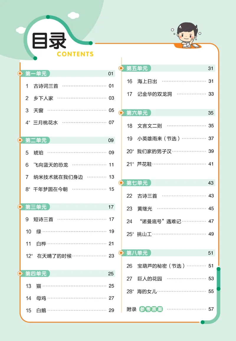 《23版语文四下《作业帮》预习+巩固_小学1-6年级全科全套_1-6年级全科下册_四年级_四年级下英语_英语四下课前预习》第2页预览