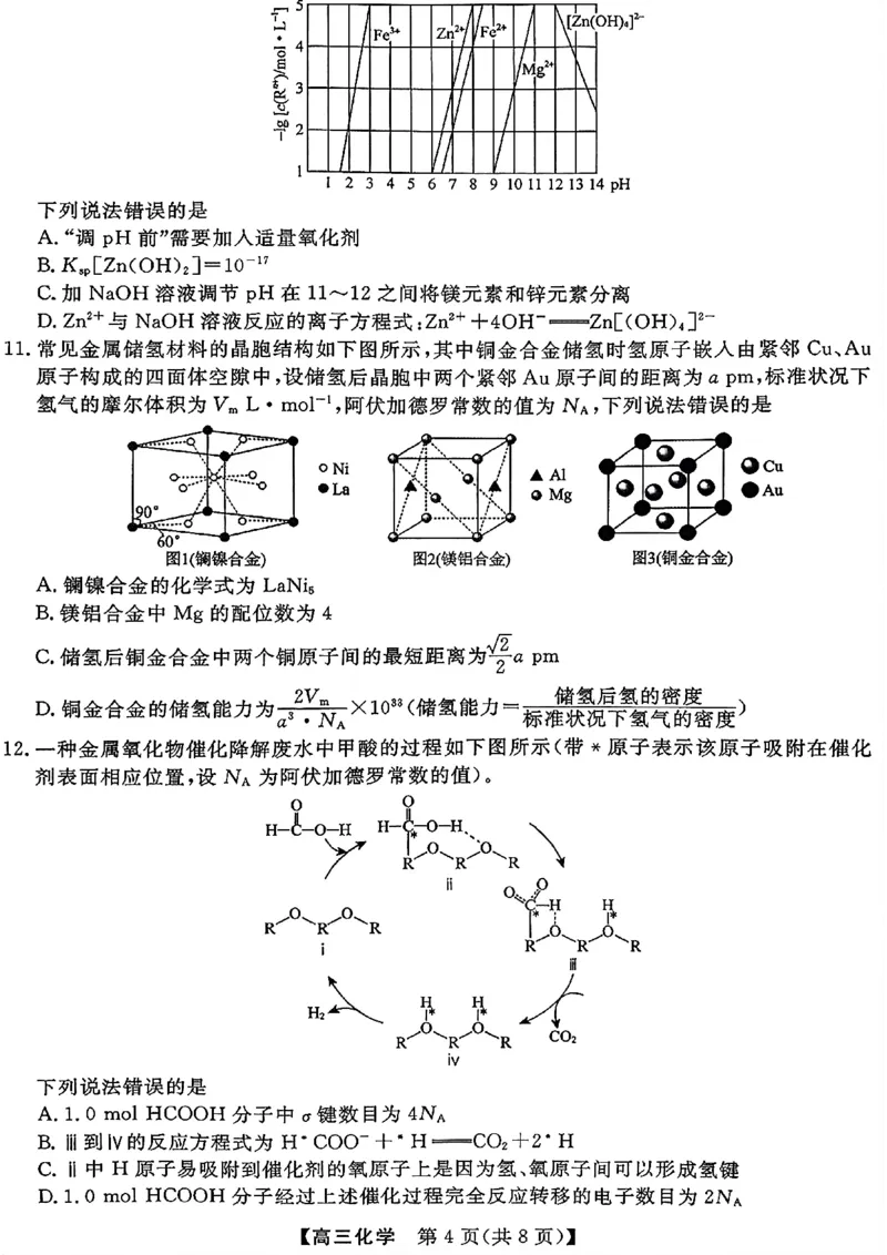 《化学试题_2024-2027高三（6-6月题库）_2026年05月高三试卷_260502山西2026届高三金科大联考（全科）_化学》第4页预览