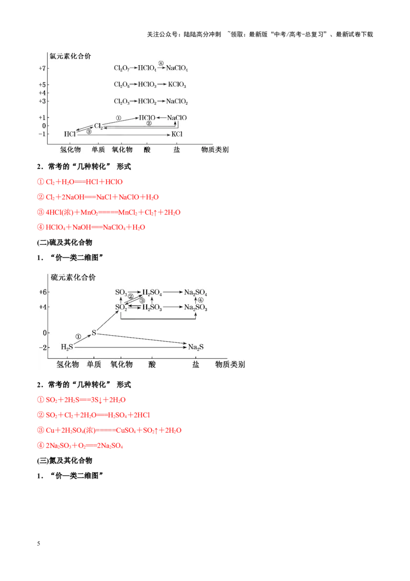 《重难点06常见无机物的性质、用途及转化（解析版）_05-化学-高考总复习_专项复习_2025年_2025年高考化学重难点讲义专练（新高考通用）》第5页预览
