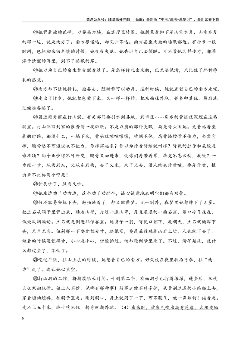 《专题05：小说文本特征（学生版）_一轮复习_2025年_2025年高考语文一轮复习知识清单（全国通用）》第6页预览