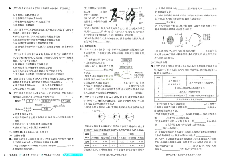 《2026秋初中上分卷生物8年级上册_2026版初中7-9年级上册全科《初中上分卷》含答案，可下载_2026上分卷初中生物上册78（人教）》第8页预览