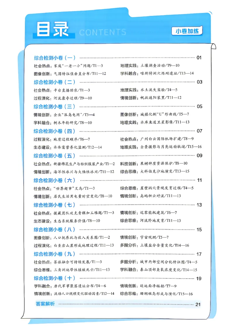 《地理_小卷加练_小初高学习资料合集（每天更新）_2027版《天星高考小题狂练》_9-地理小题狂练27版》第2页预览