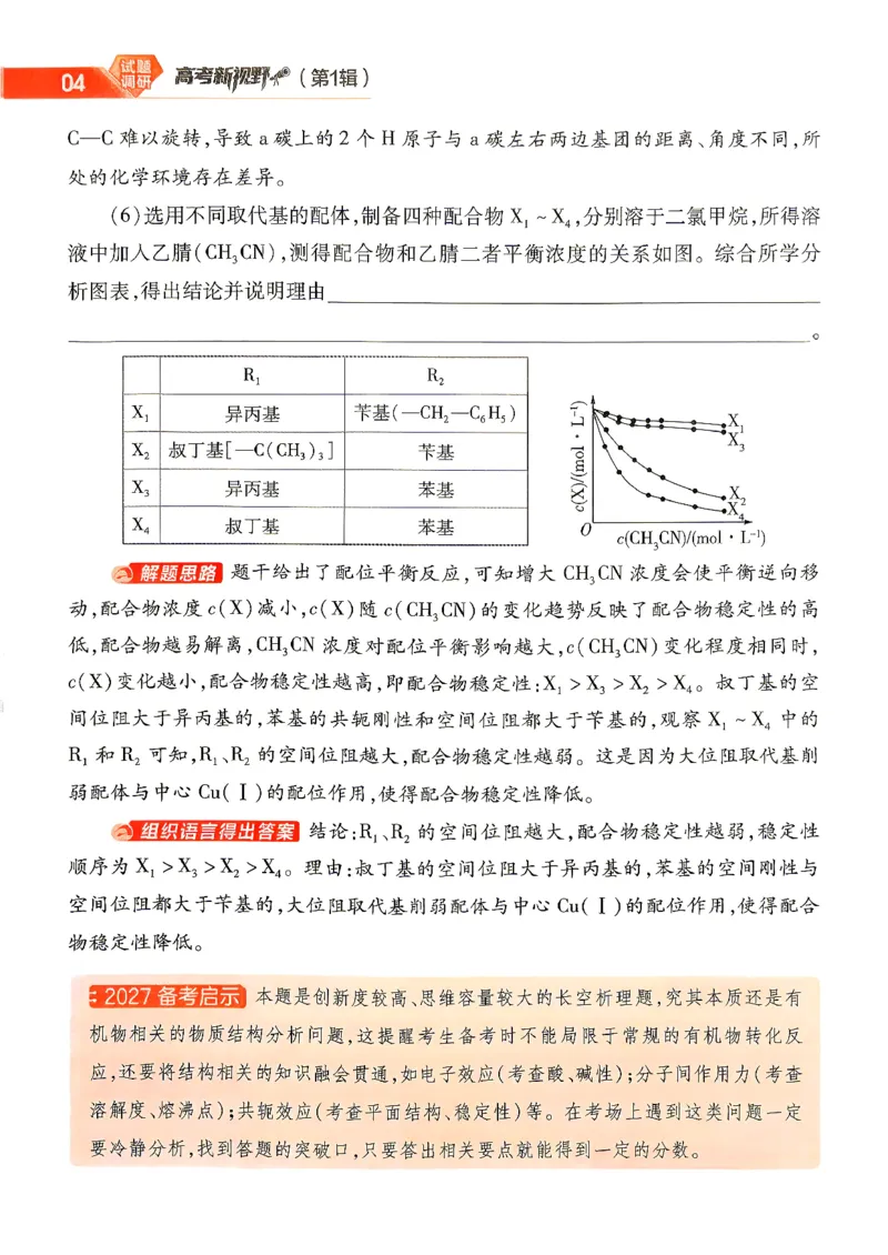 《2027化学试题调研第1辑《高考新视野》_小初高学习资料合集（每天更新）_2027版《天星高考试题调研-第1辑》_2027版高考《天星教育试题调研》高考超重点（1期）（化学）》第6页预览