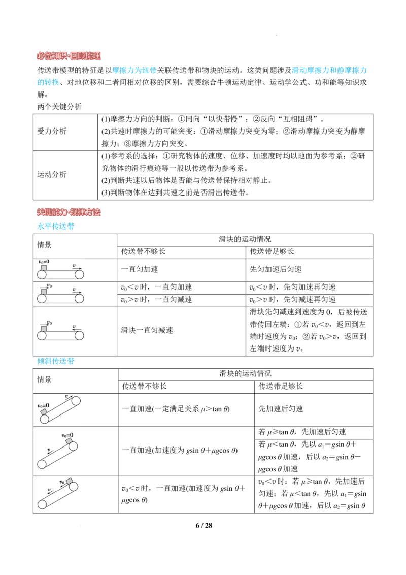 《动力学中的等时圆、板块模型与传送带模型（解析版）_2024-2027高三（6-6月题库）_2026年06月高三试卷（数理化）_2026年6月高中物理试卷汇编_0621物理》第6页预览