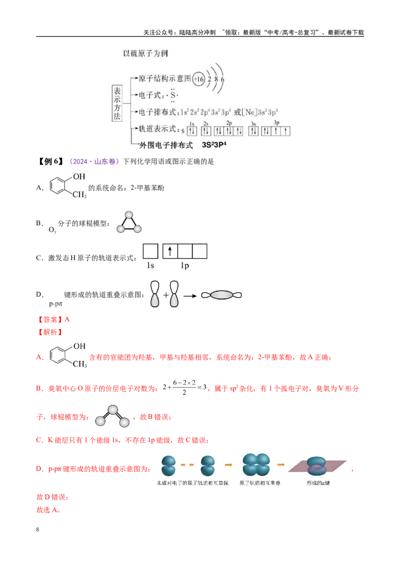《易错类型02化学用语（6大易错点）（解析版）_05-化学-高考总复习_专项复习_2025年_2025年高考化学考试易错题（新高考通用）》第8页预览