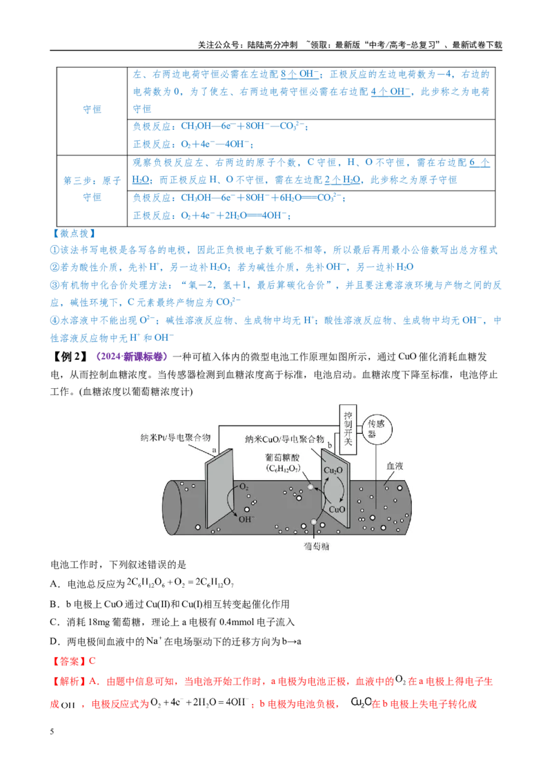 《易错类型11化学能与电能（7大易错点）（解析版）_05-化学-高考总复习_专项复习_2025年_2025年高考化学考试易错题（新高考通用）》第5页预览